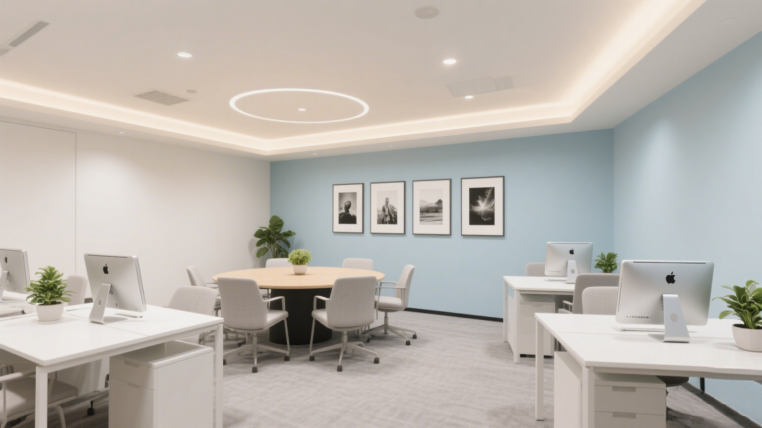 舒緩壓力的中性色調(diào)辦公設(shè)計：打造高效與寧靜的工作空間